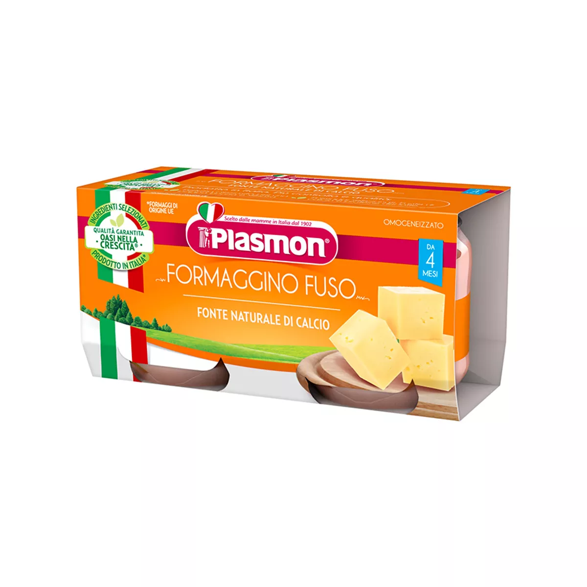 Plasmon – Formaggio Fuso - Djathë i Shkrirë (4 m+) 2x80 Gr