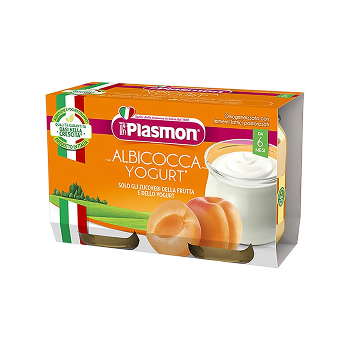 Plasmon – Albicocca Yogurt - Kos me Kajsi (6 m+) 2x120 Gr