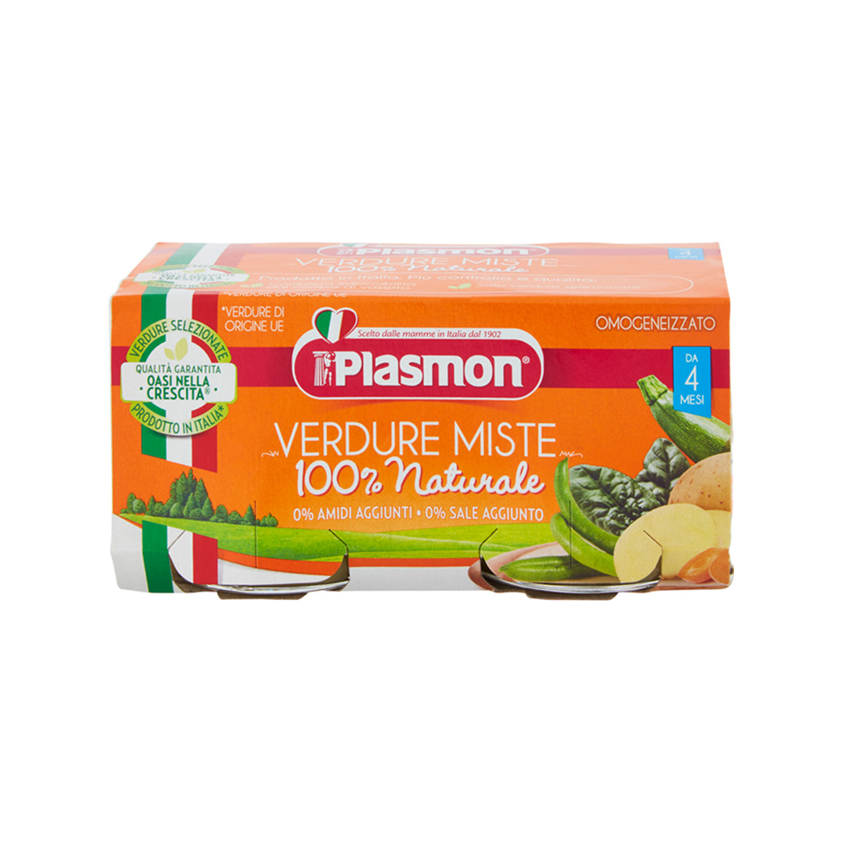 Plasmon – Verdura miste - Mix Perimesh (4 m+) 2x80 Gr