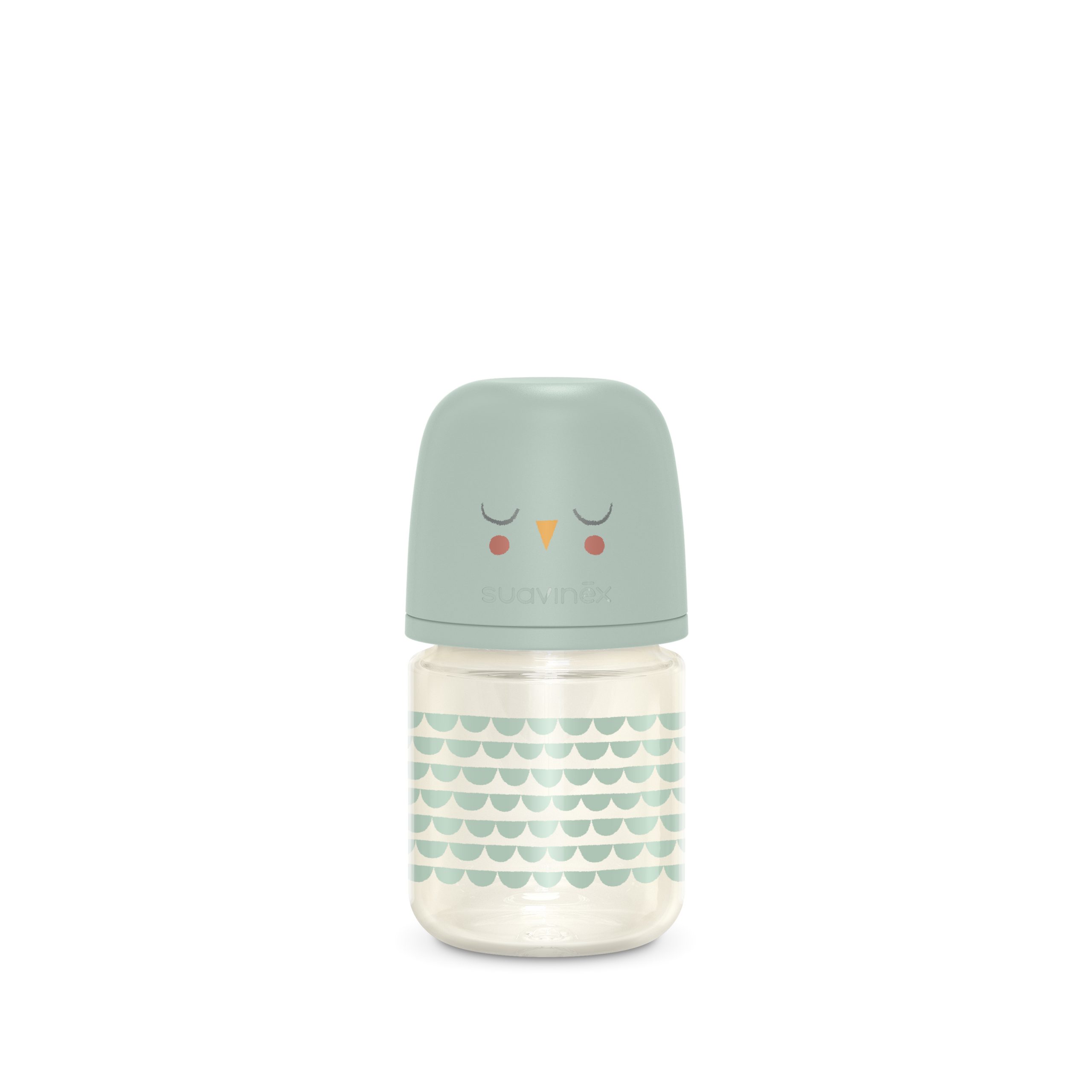 Suavinex - Bonhomia - Silicon Glass Bottle Mint (0 m+) 120 ML