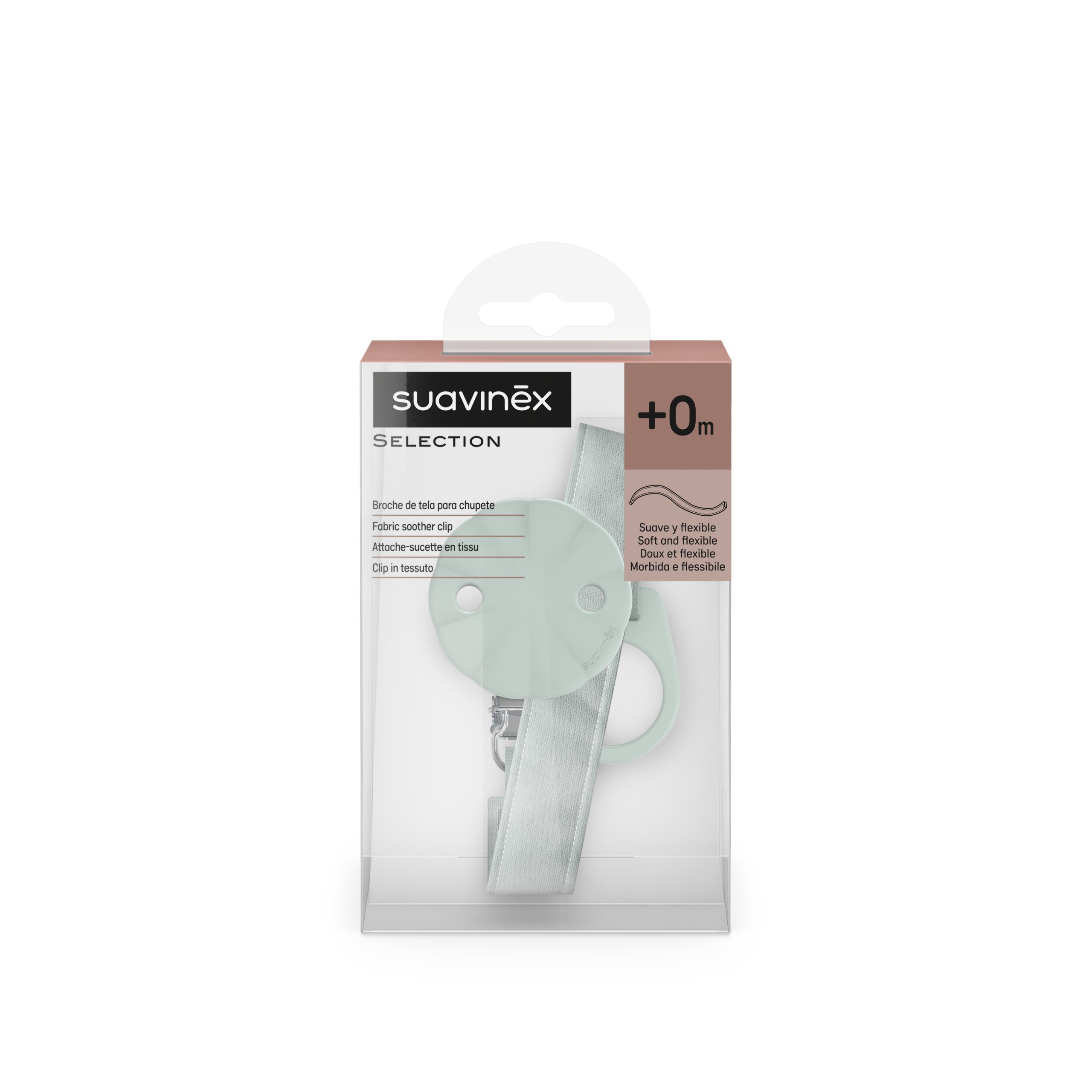 Suavinex - Wonder Silicone Soother Clip Mint