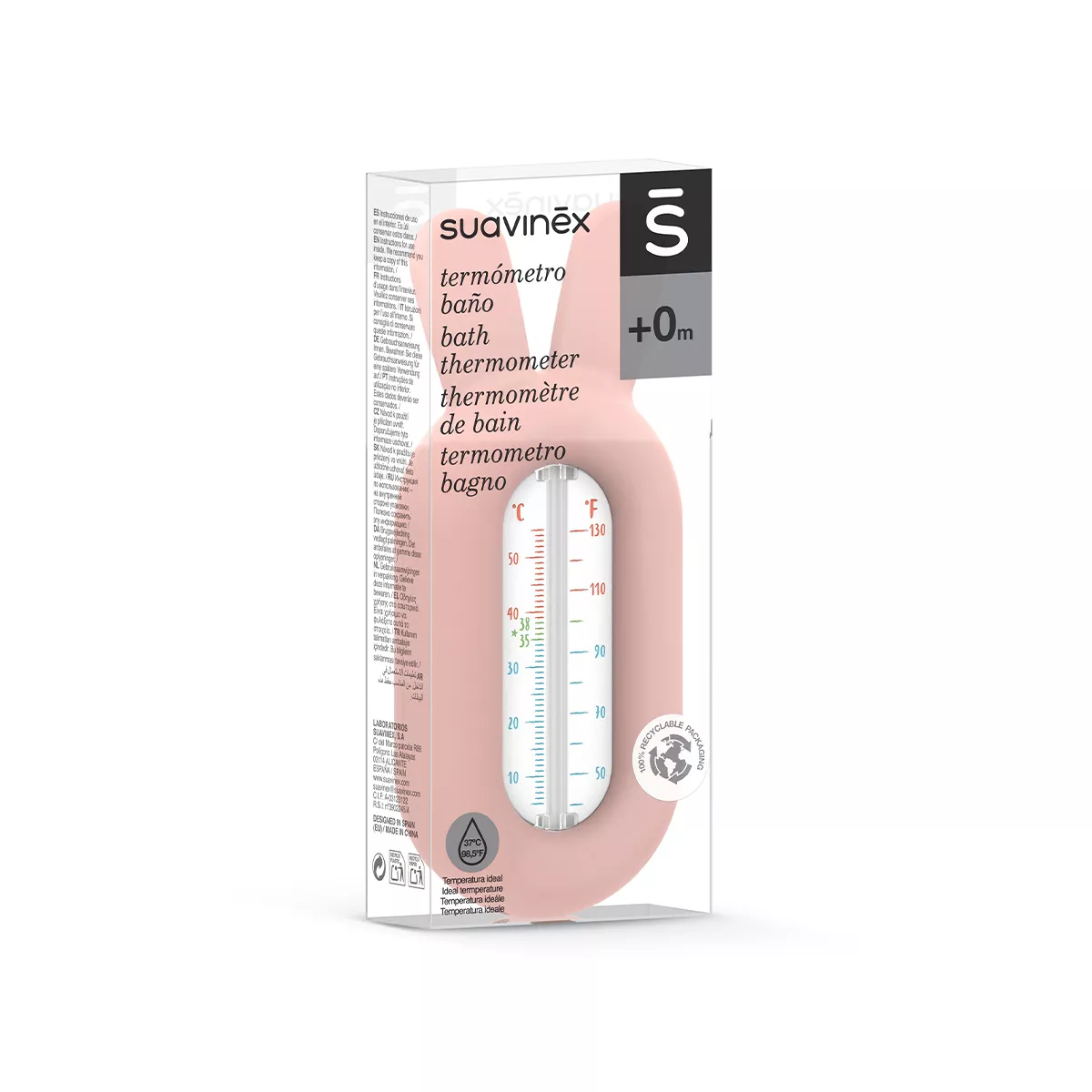 Suavinex - Bath Thermometer - Pink