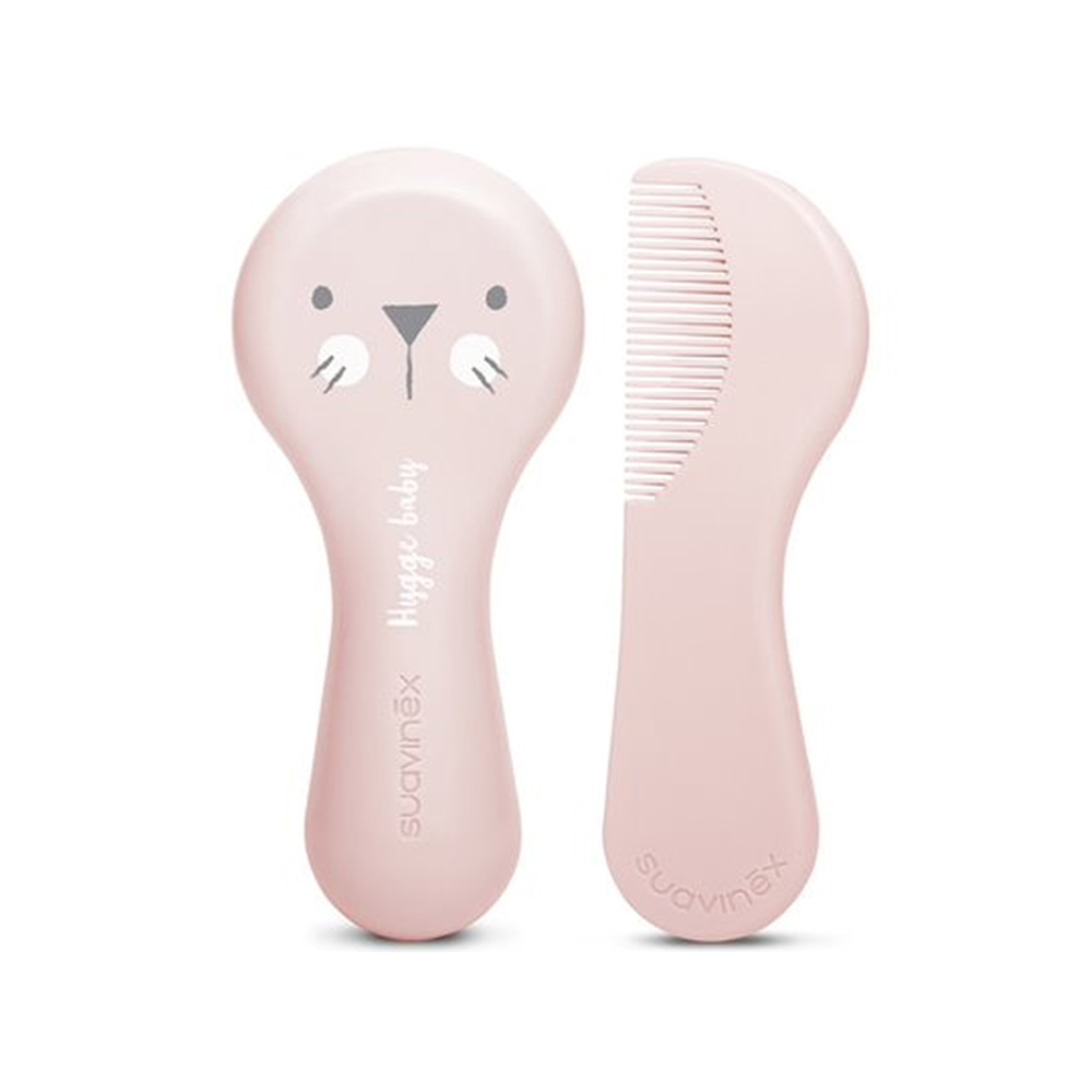 Suavinex - Brush-Comb Set (0 m+) Pink