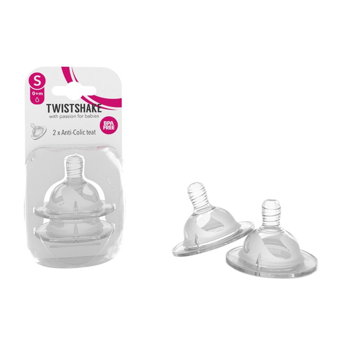 Twistshake - Koka Biberoni Anti-Kolika S (0 m+) - 2 pcs