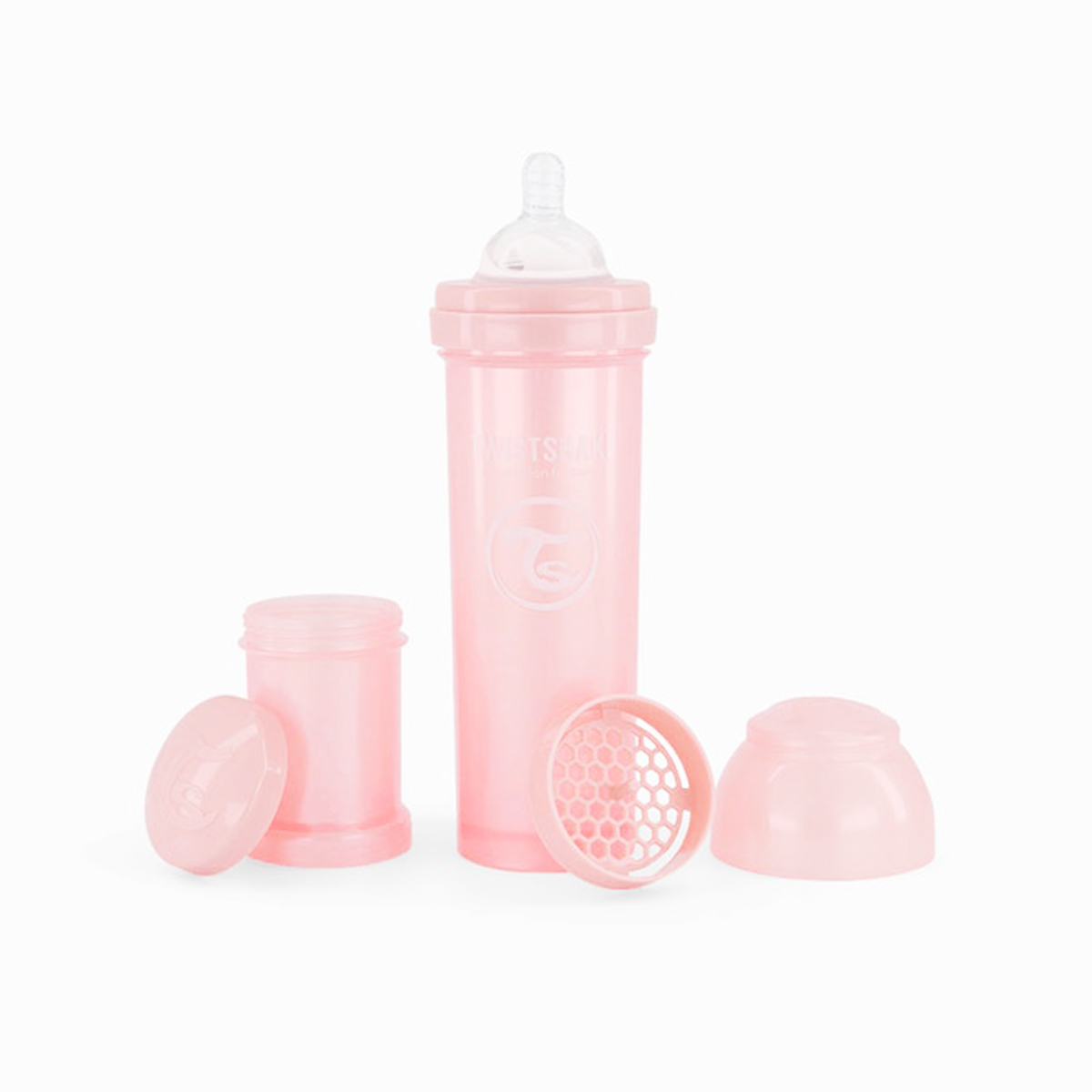 Twistshake - Anti-Colic Plastic Bottle Pink (2 m+) - 260 ML