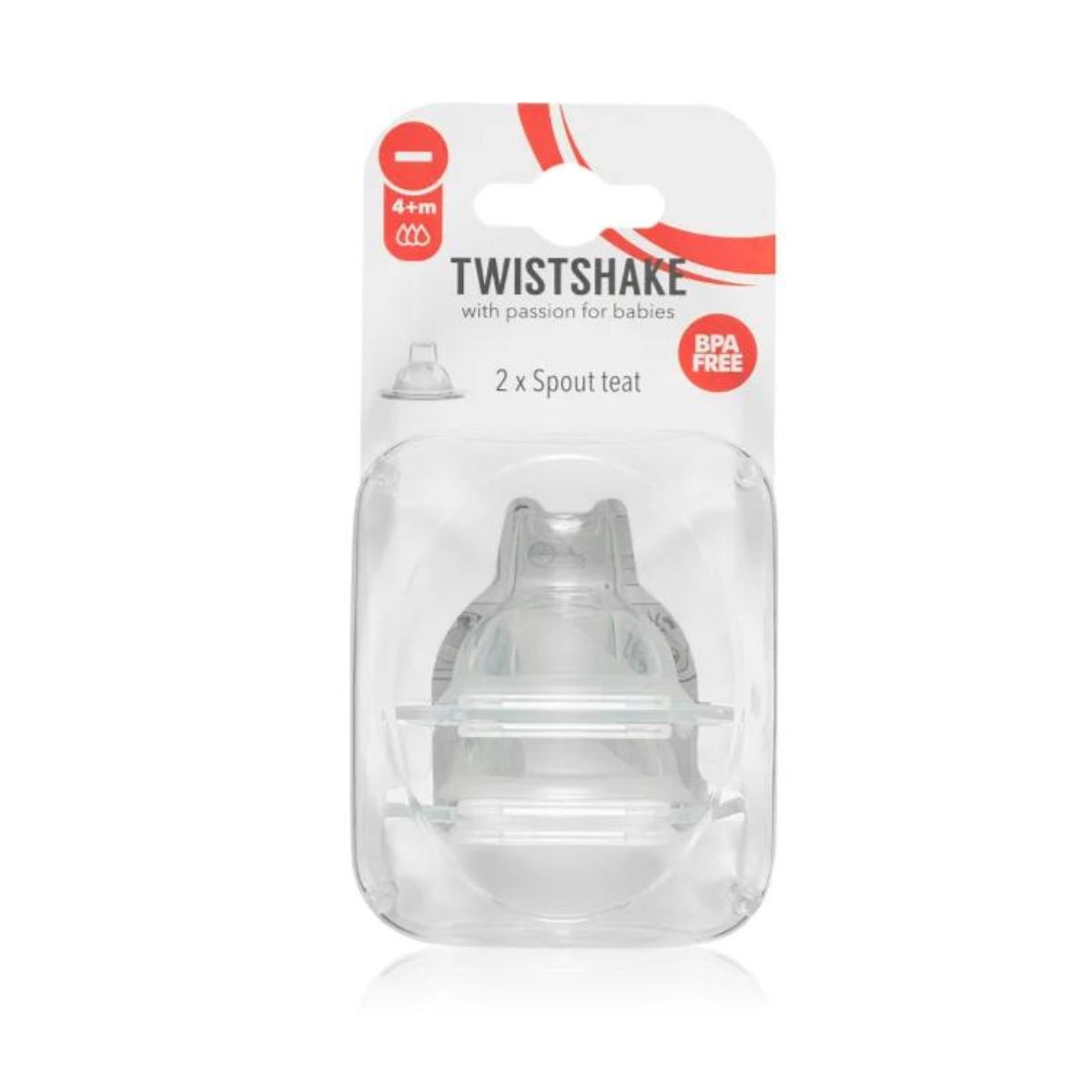 Twistshake - Koka Biberoni me Majë të Gjerë (4 m+) - 2 pcs