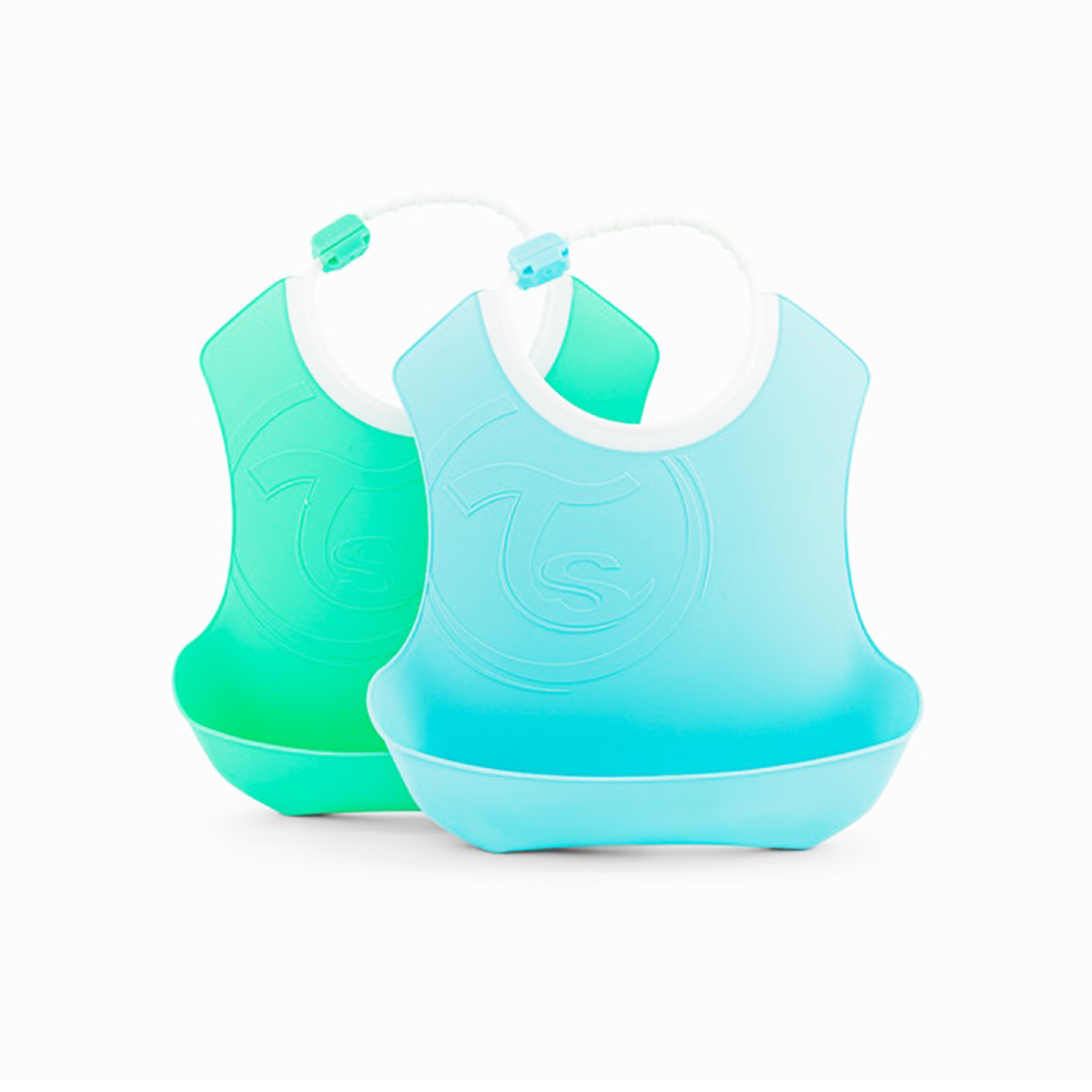 Twistshake - Gushore Plastike për Fëmijë Bojëqielli/Jeshile (4 m+) - 2 pcs