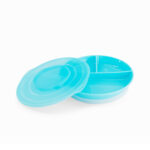 TwistShake - Divided Plate Light Blue (6 m+)
