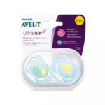 Philips Avent - Ultra Air Pacifier Soother Blu (0-6 m) - 2 pcs