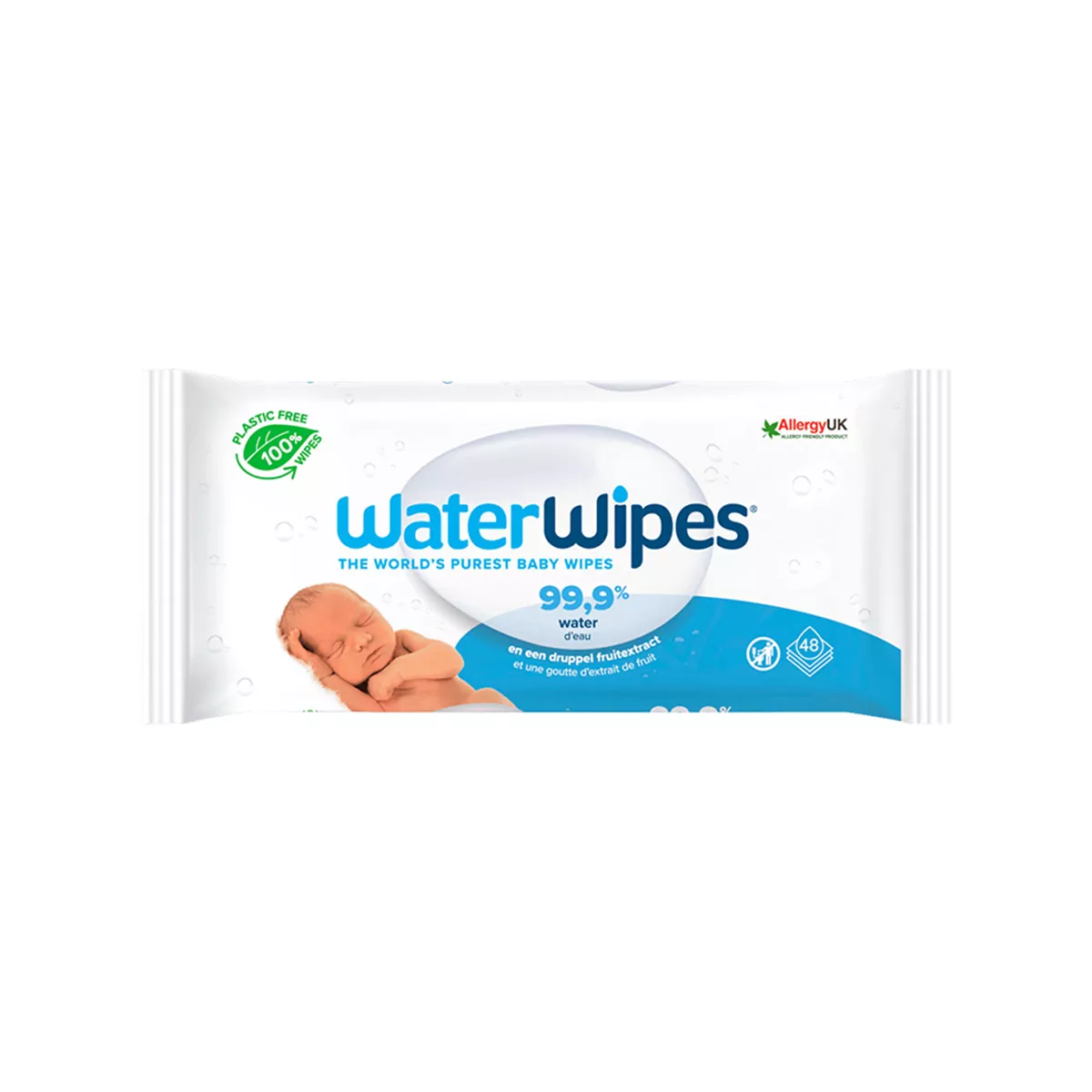 Water Wipes – Cleansing Wet Wipes – 48 pcs
