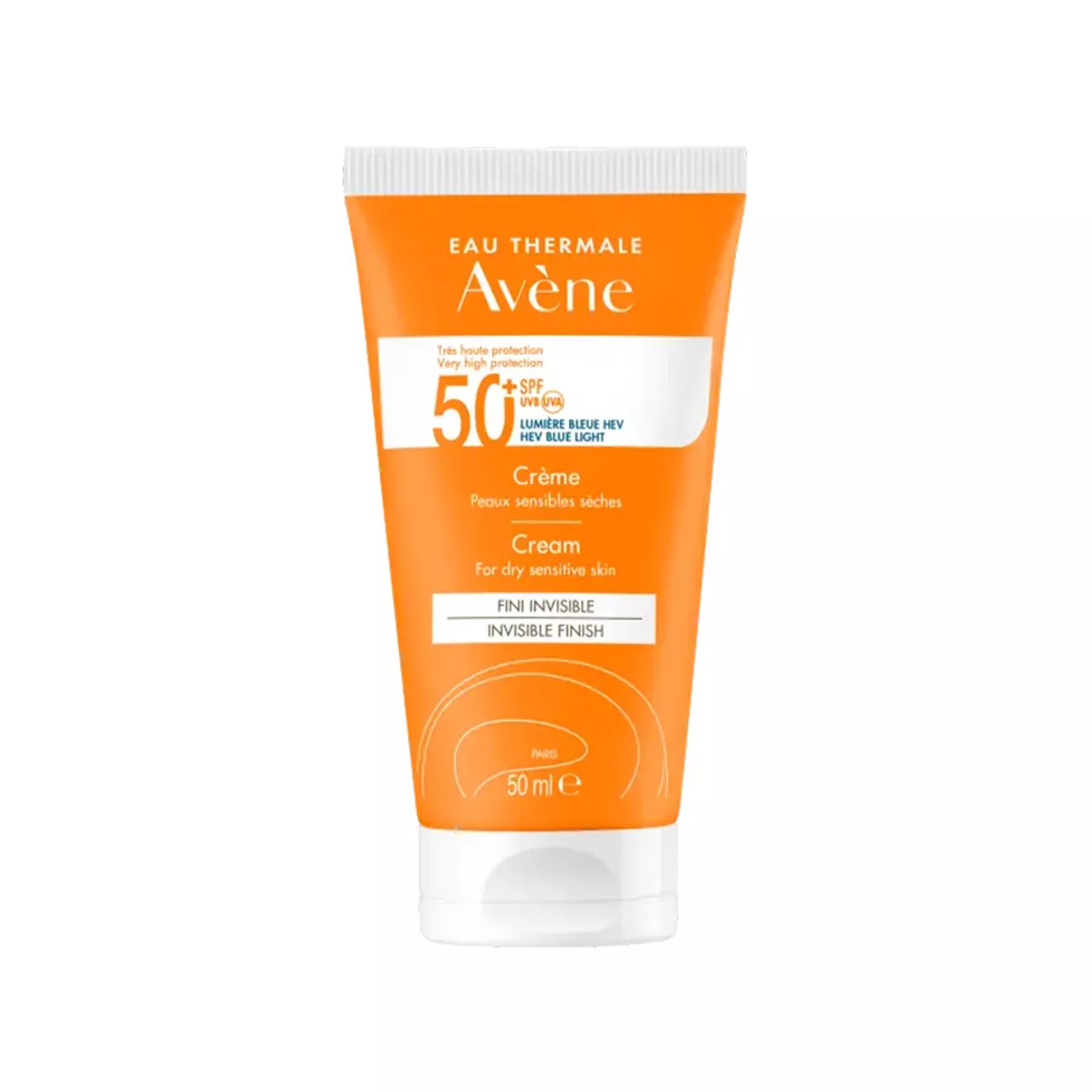 Avene – Sunscreen Cream (Spf 50+) - Dry & Sensitive Skin 50 ML