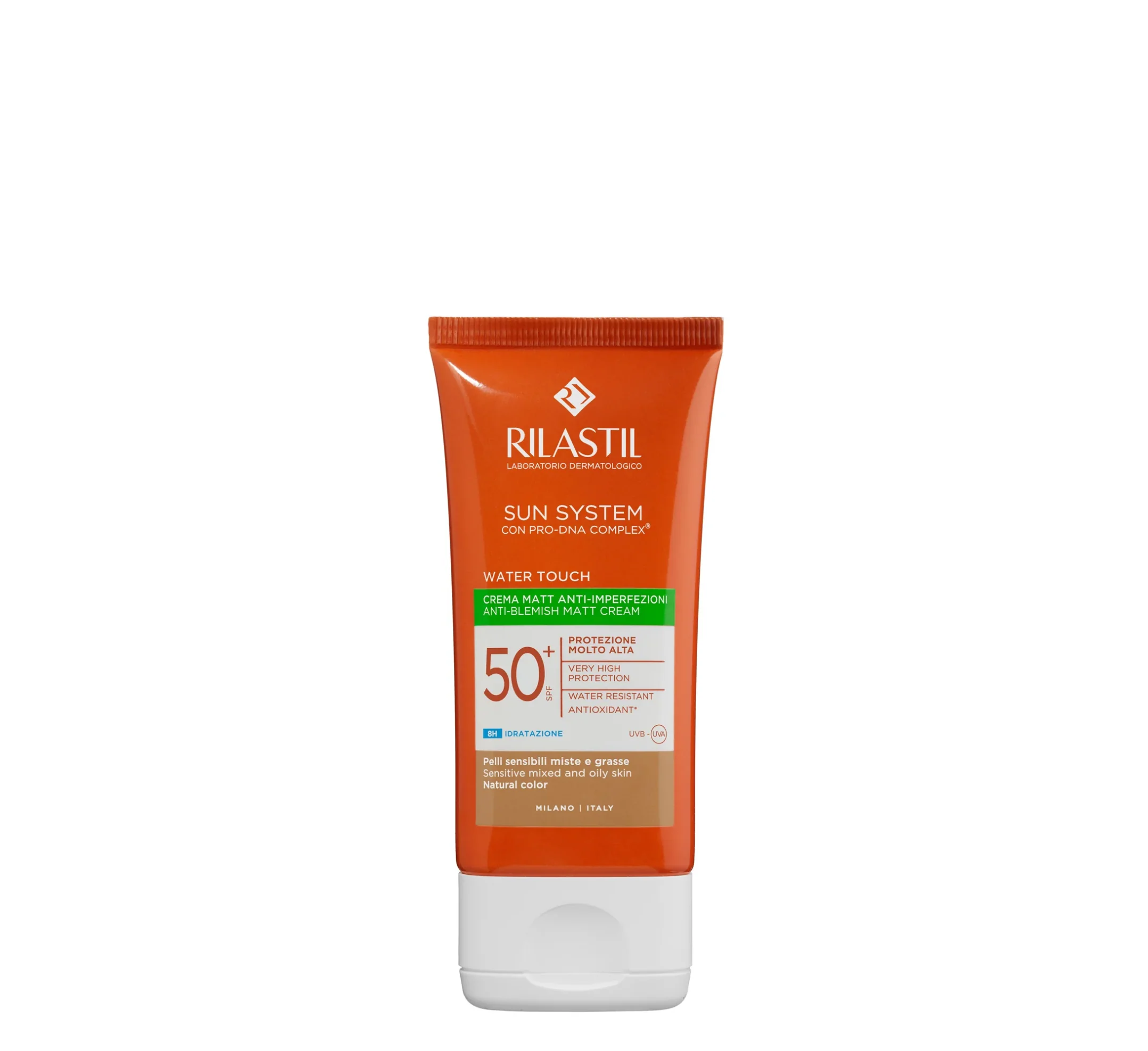 Rilastil - Sun System Water Touch Anti-Blemish Matt Tinted Spf50+ (Universal Color) - 50ml