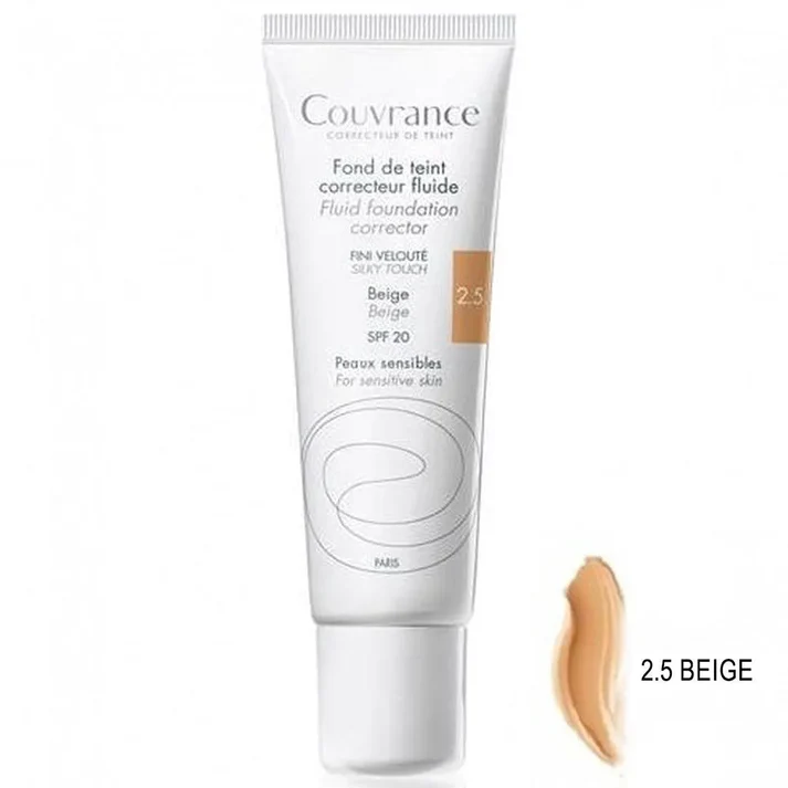 Avene – Couvrance Fluid Foundation Corrector (Spf 20) – 2.5 Beige 30 ML