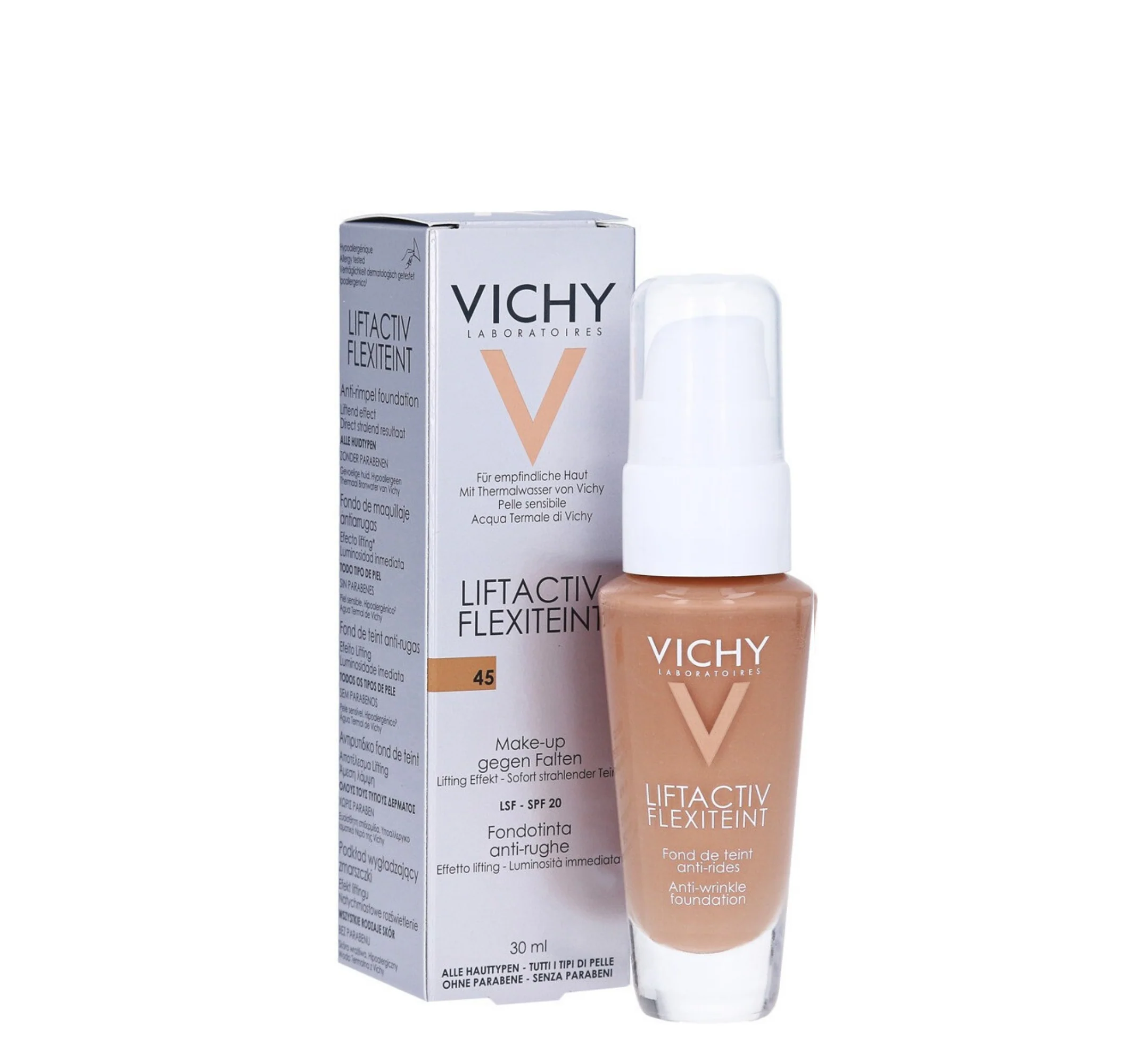 Vichy – Liftactiv Flexiteint Anti Wrinkle Foundation SPF 20 (Gold 45) – 30 ML