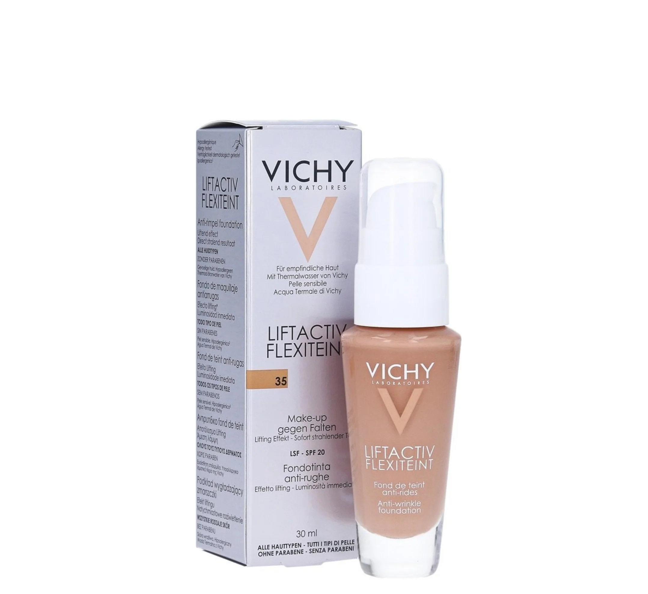 Vichy – Liftactiv Flexiteint Anti Wrinkle Foundation SPF 20 (Sand 35) – 30 ML