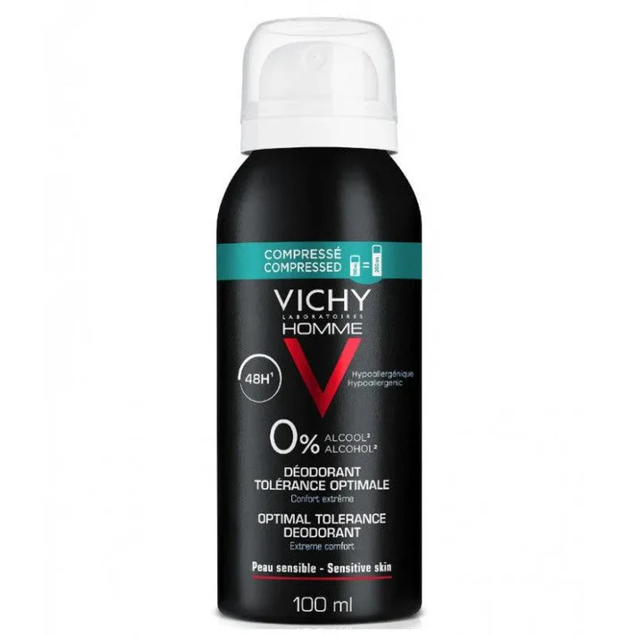 Vichy - Homme 48H Optimal Tolerance Deodorant Spray - 100 ML