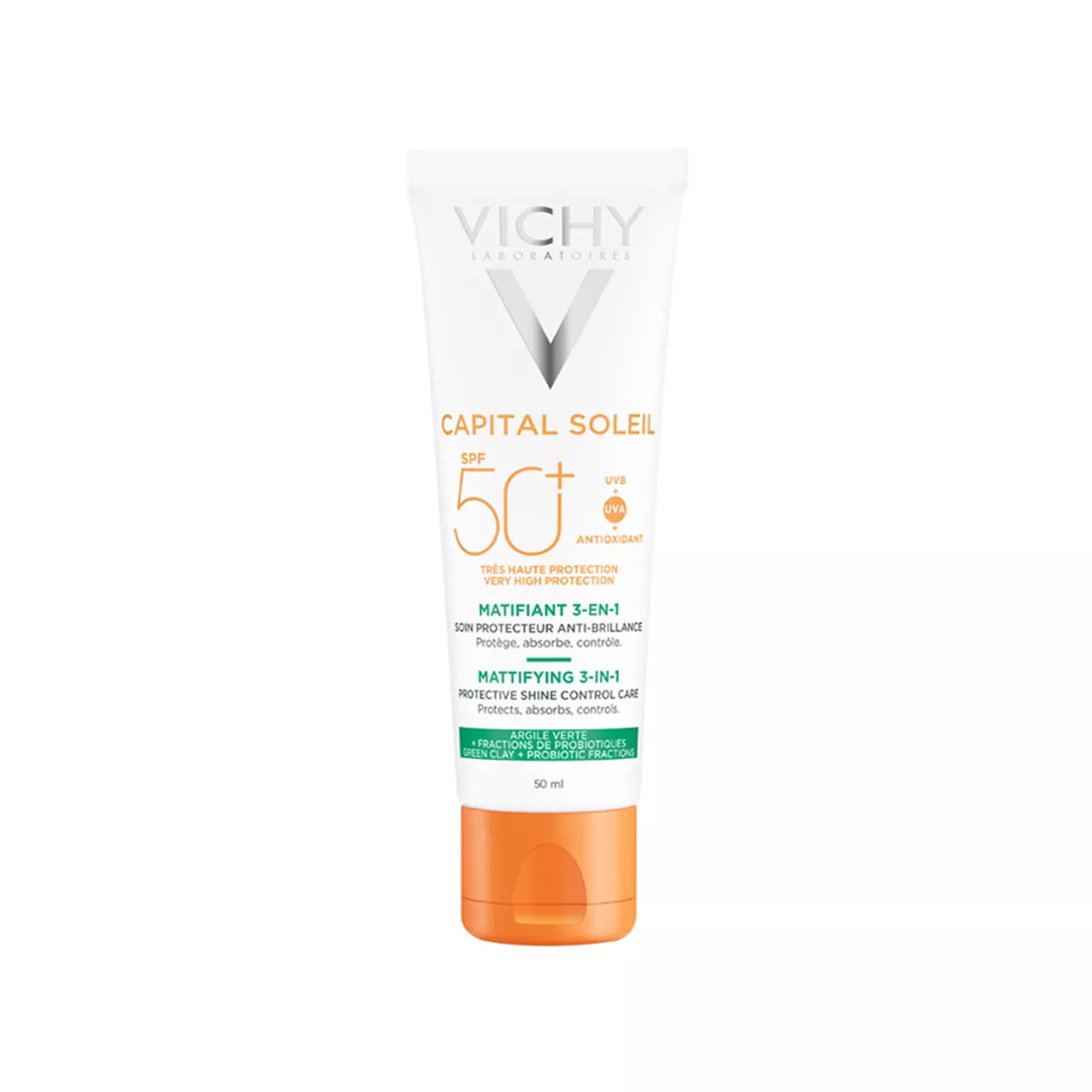 Vichy - Capital Soleil Mattifying 3-In1 (SPF 50+) - 50 ML