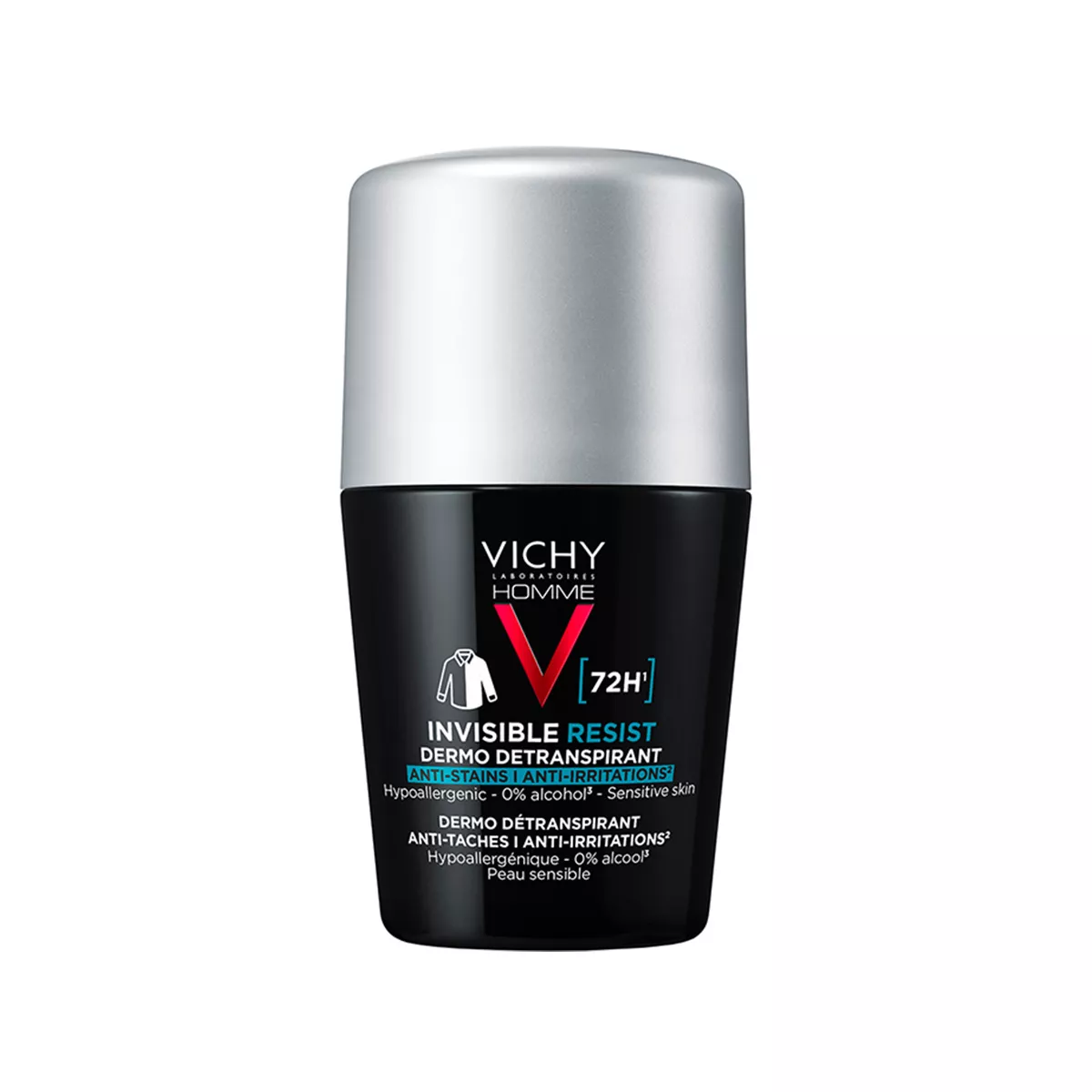 Vichy - Homme Invisible Resist 72H Deodorant Roll-On - 50 ML