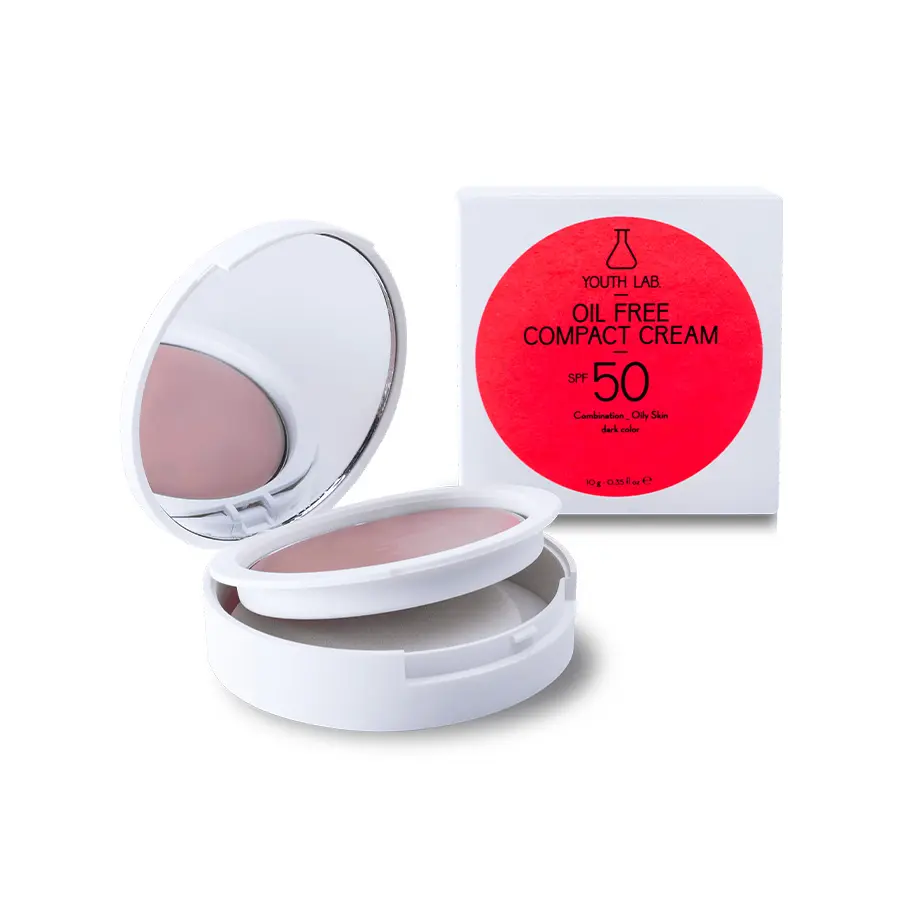 Youth Lab - Oil Free Compact Cream SPF 50 Dark - Combined / Oily Skin - 10 Gr