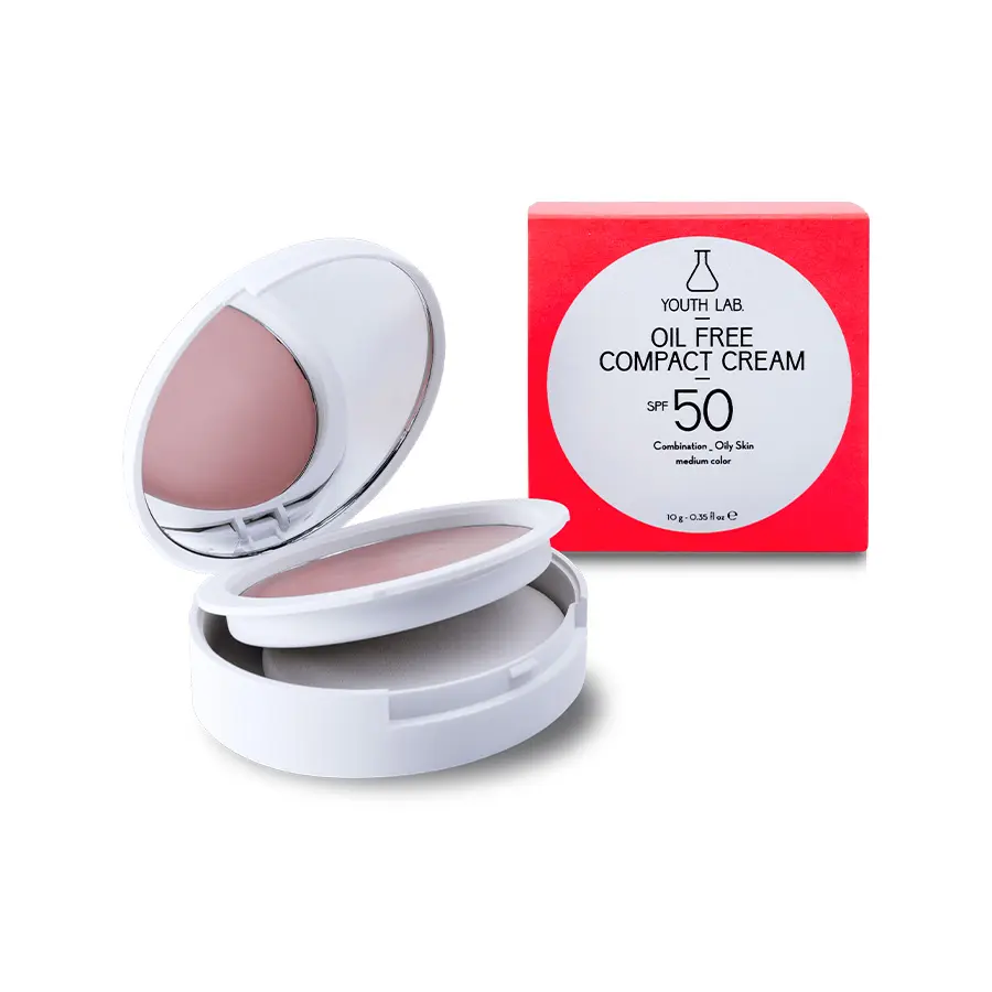 Youth Lab – Oil Free Compact Cream SPF 50 Medium – Combined / Oily Skin – 10 Gr