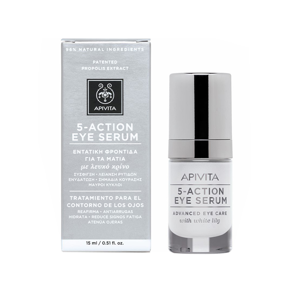 Apivita - 5 Action Intensive Care Eye Serum - 15 ML