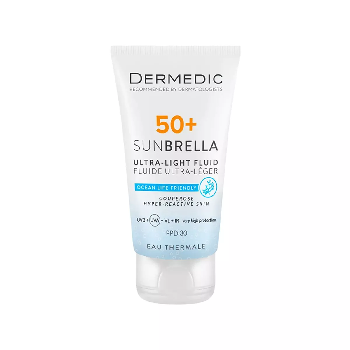 Dermedic - Sunbrella Ultra-Light SPF 50+ Fluid Couperose & Hyper-Reactive Skin - 40 ML