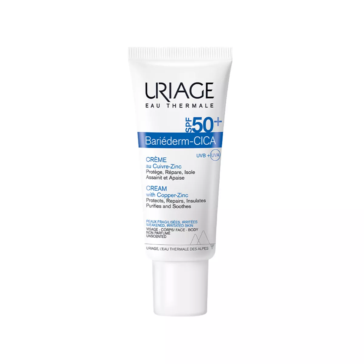 Uriage – Bariederm-Cica SPF 50+ Cream with Cu-Zn  40 ML