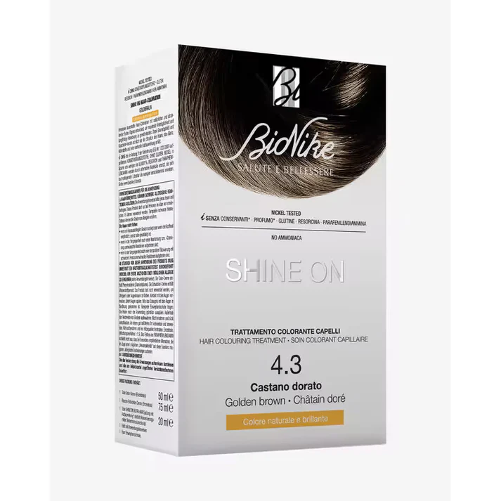 Bionike – Shine On Hair Colouring Treatment – 4.3 Castano Dorato