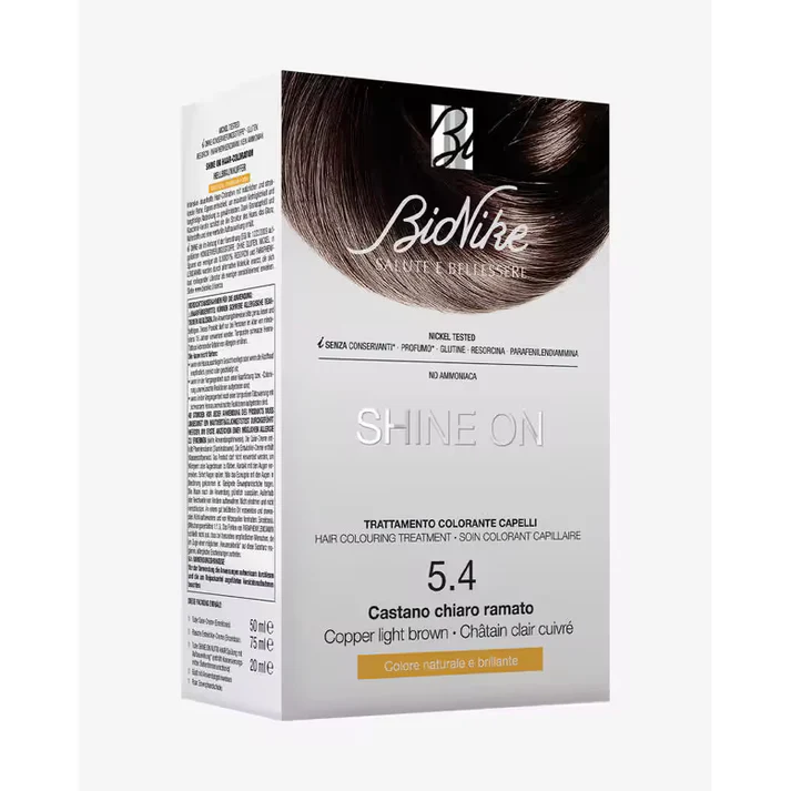 Bionike – Shine On Hair Colouring Treatment – 5.4 Castano Chiaro Ramato