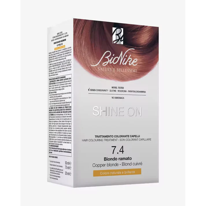 Bionike – Shine On Hair Colouring Treatment – 7.4 Biondo Ramato