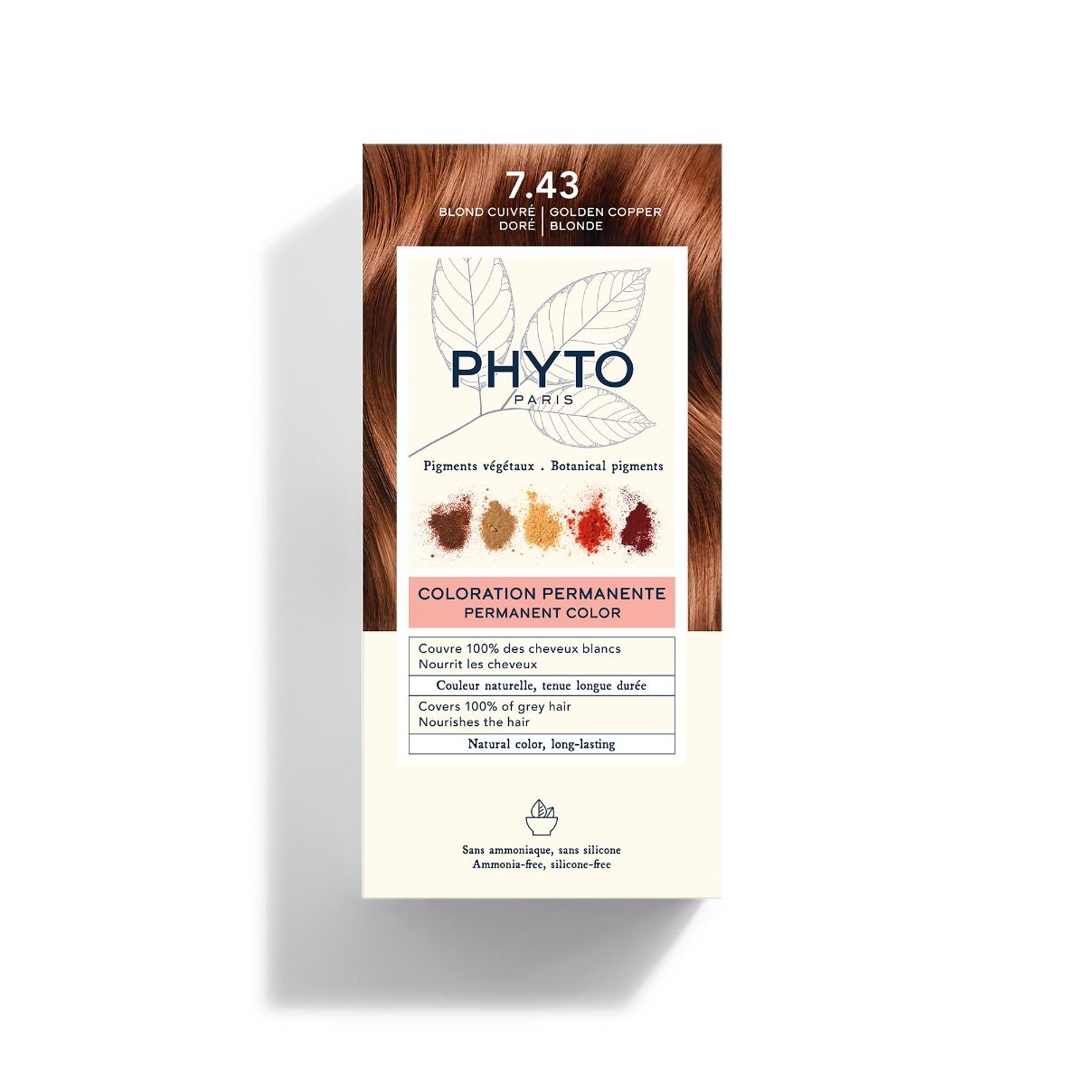 Phyto - Hair Color - 7.43 Copper Golden Blonde