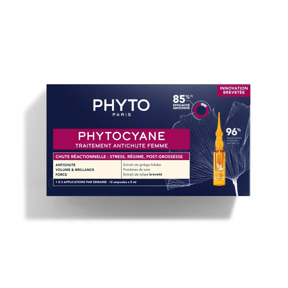Phyto – Phytocyane Anti Hair Loss Treatment for Women – 12 vials x 5 ml