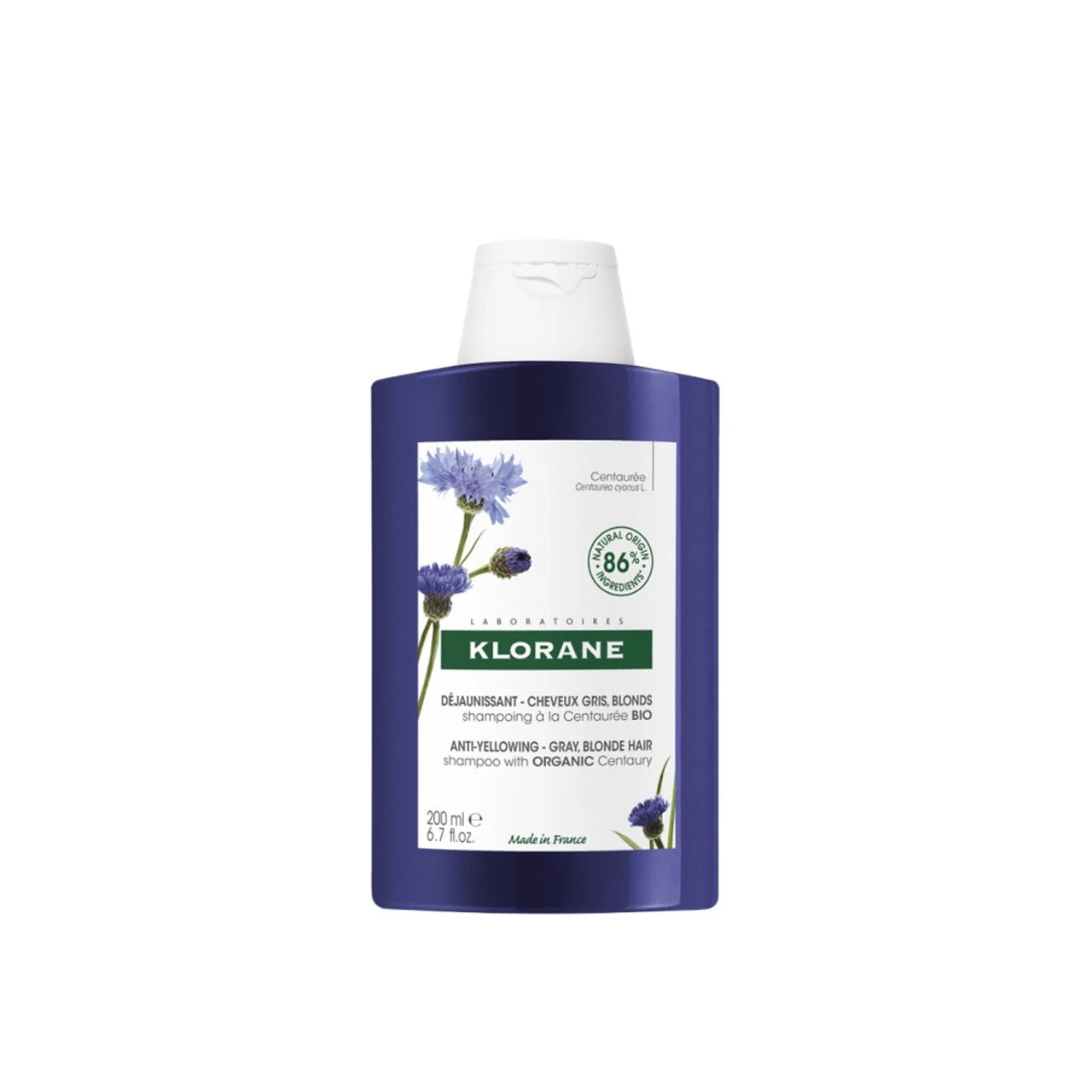 Klorane - Centaurée Anti-Yellowing Shampoo - 200 ML