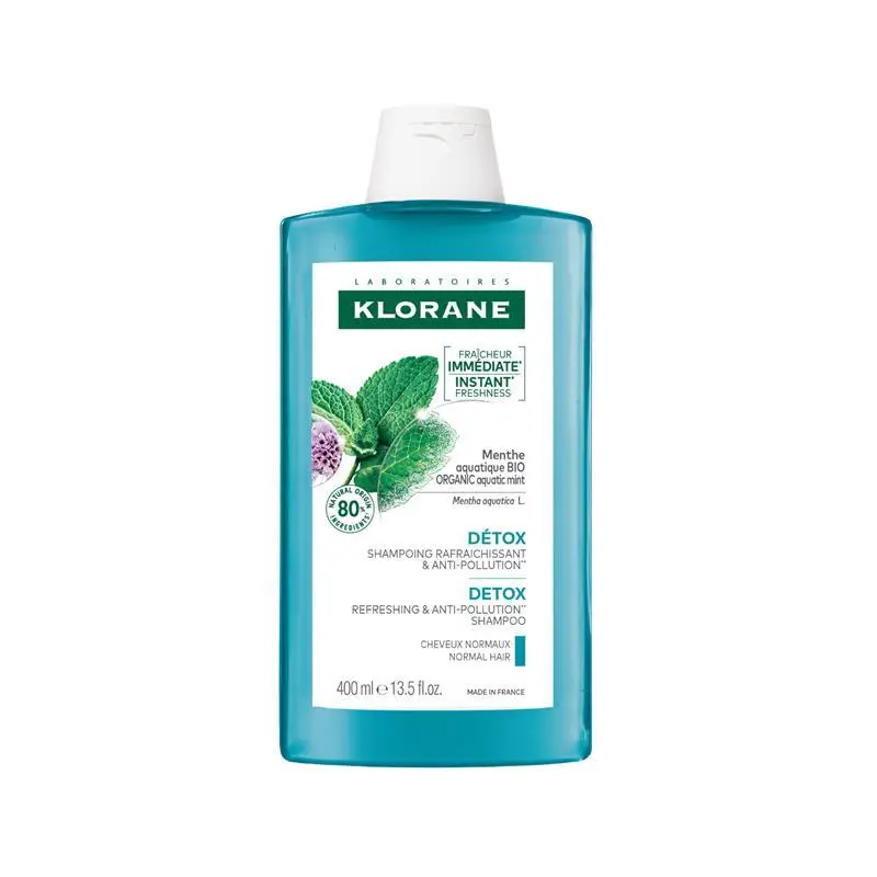 Klorane – Mentha Aquatica Detox Shampoo – 400 ML