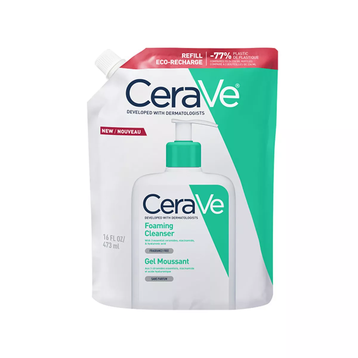 CeraVe – Foaming Cleanser Normal to Oily Skin Refill – 473 ML
